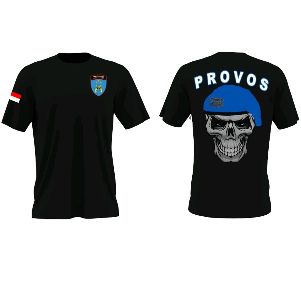 KAOS PROVOS TENGKORAK BARET BIRU