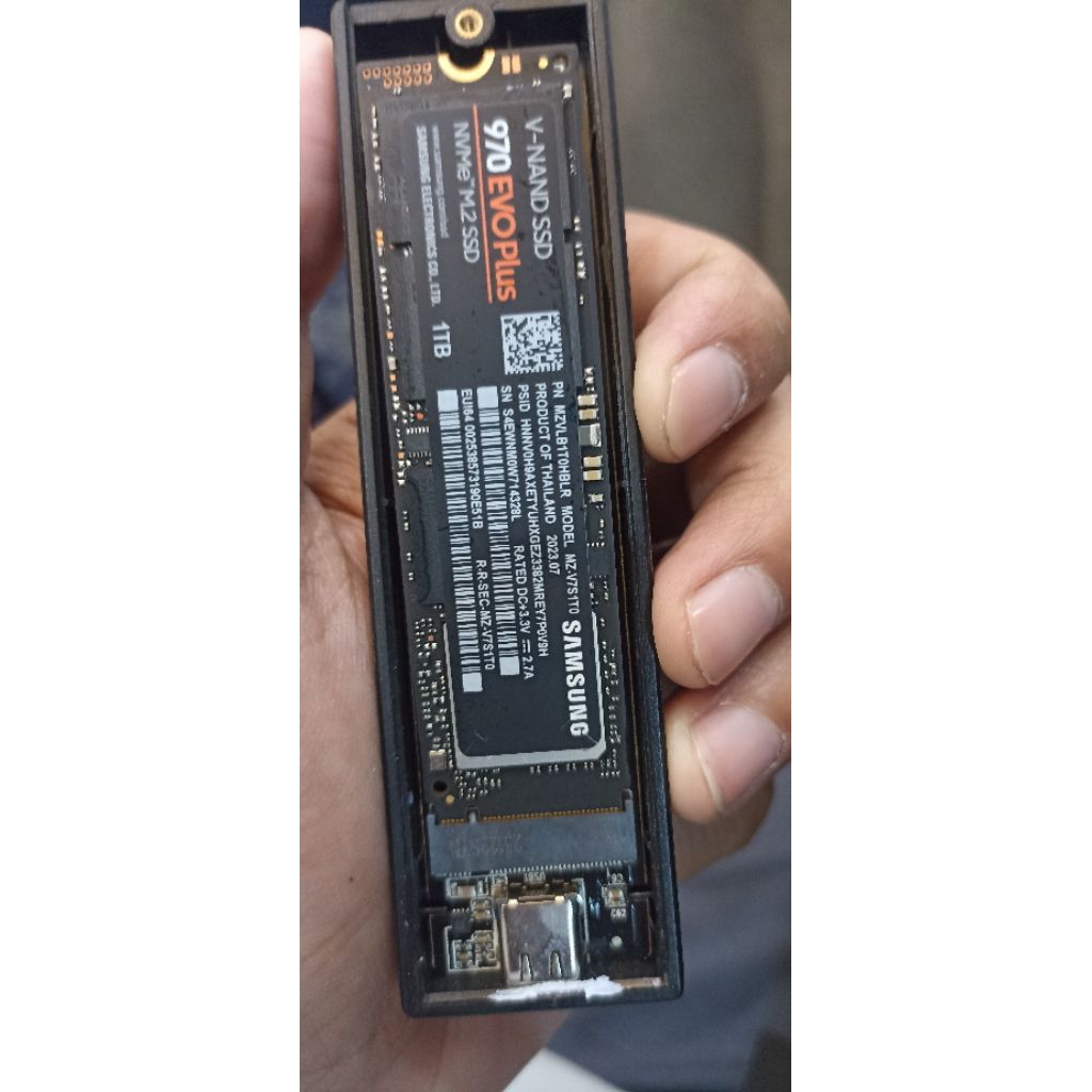 SSD Samsung nvme 1tb second