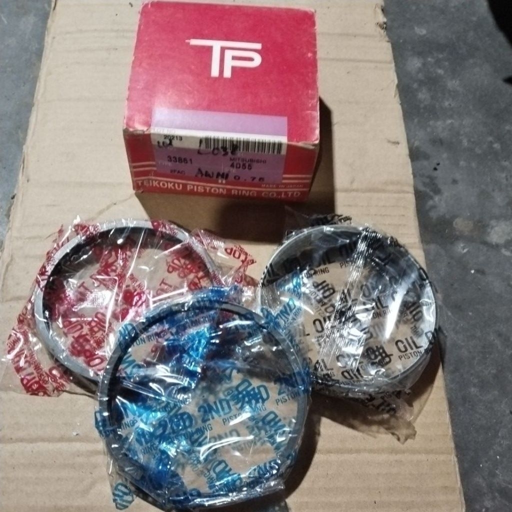 ring piston seher L300 Diesel kuda diesel merk TP jepang