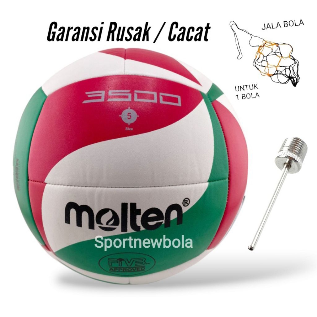 Bola Voli Molten 3500 Asli Jahit Bola Volley Original Volly Voly Size 5
