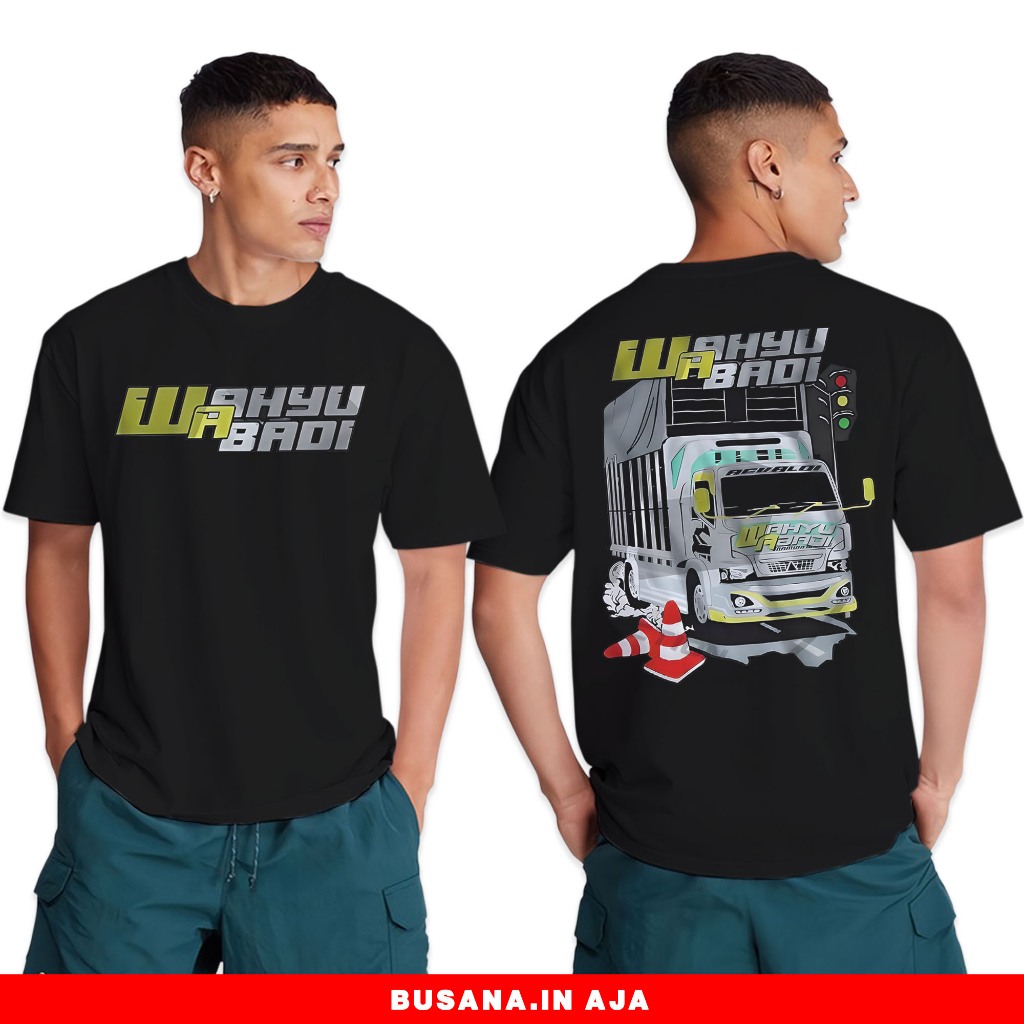T-shirt Kaos truck wahyu abadi - Kaos Distro WAHYU ABADI Gank racing Desain terbaru_kaos atasan dewa