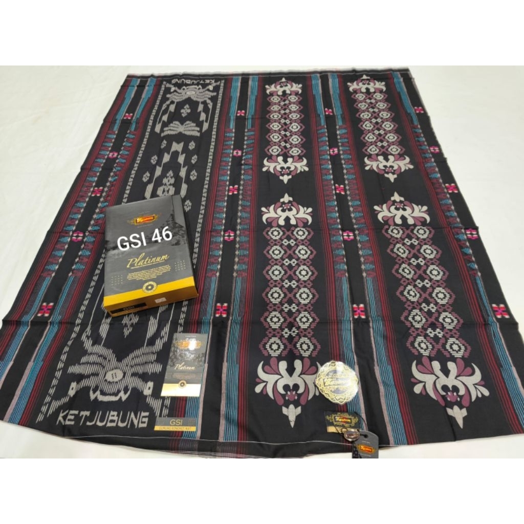 Sarung KETJUBUNG PLATINUM Motif JSG TIS SPP GSI DIS Mix GOLD