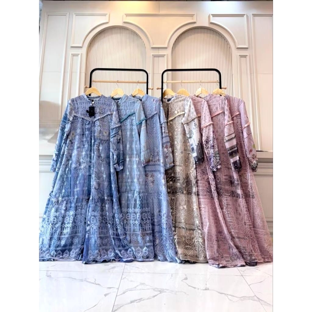 [READY] NABILA DRESS by JOURNEY SCARVES / Nabila Dress Journey / Gamis Muslimah Journey Mewah Terbar