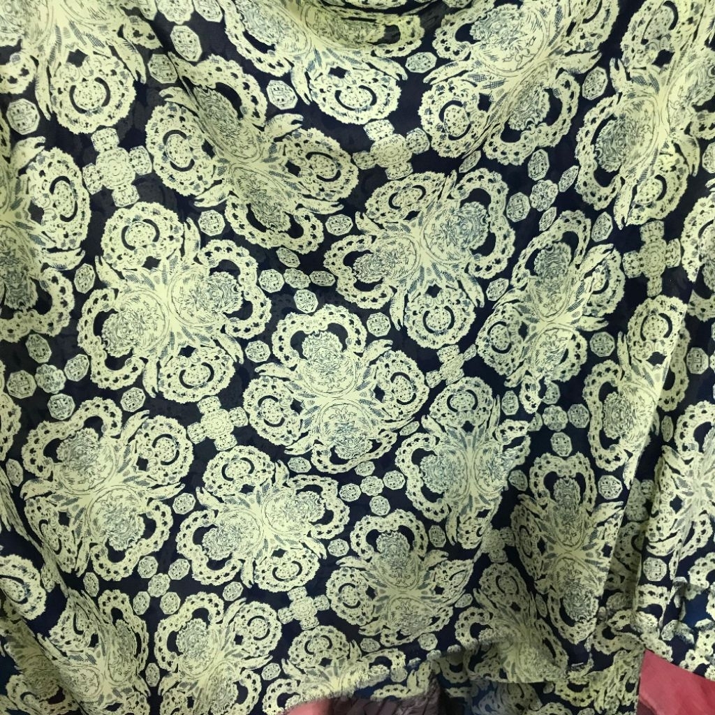 kain sifon motif - kain chiffon motif batik - kain sifon motif bunga mewah elegan ajpm