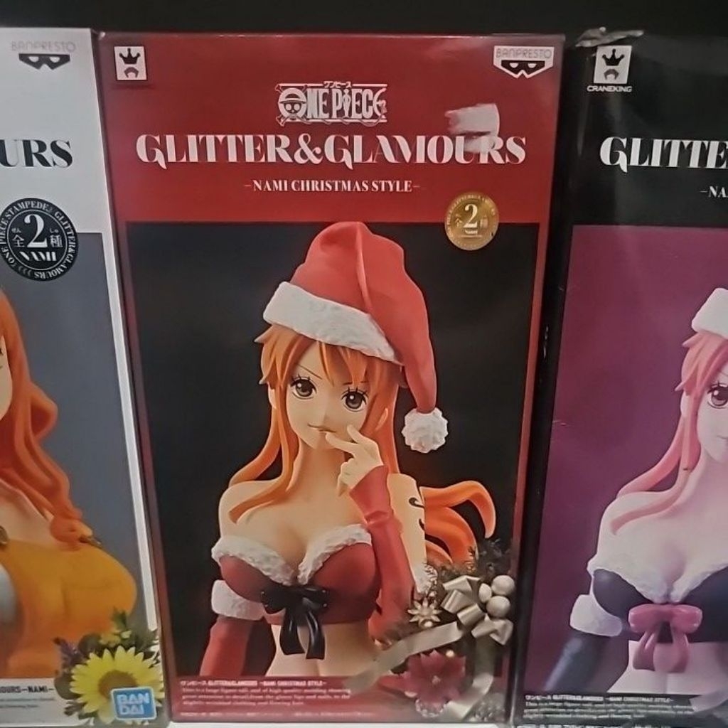 Glitter glamours nami christmas red one piece figure