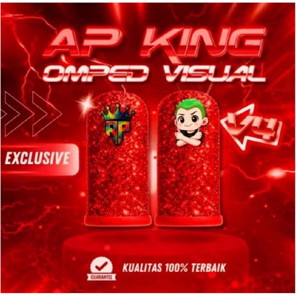 AP KING Sarung Jempol For Game V4 AP KING X OMPED VISUAL [ free akun ff sultan ]