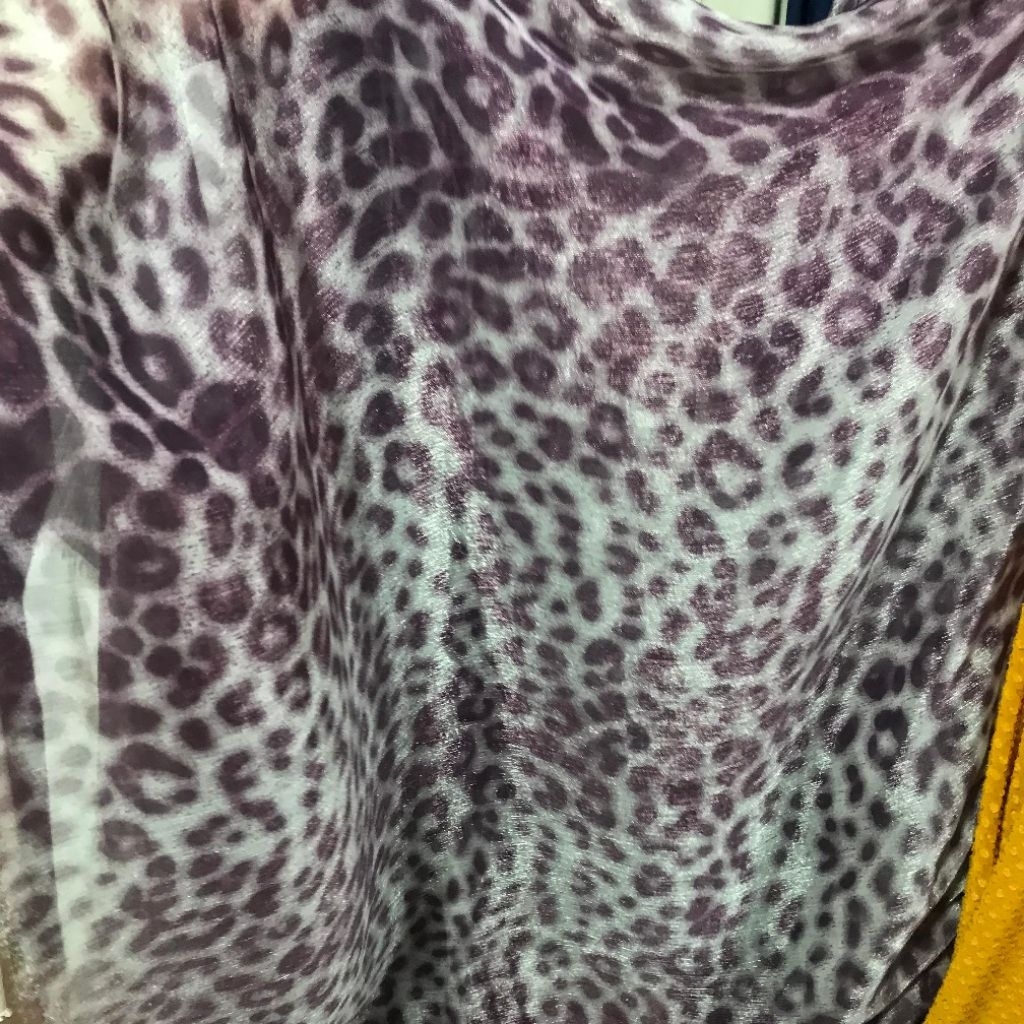 kain sifon motif - kain sifon salju - kain sifon shimier motif -  kain sifon leopard