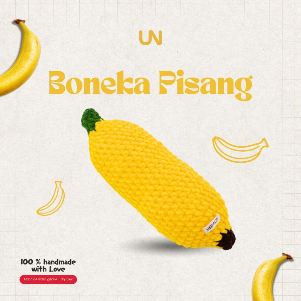 Boneka Pisang Rajut Besar