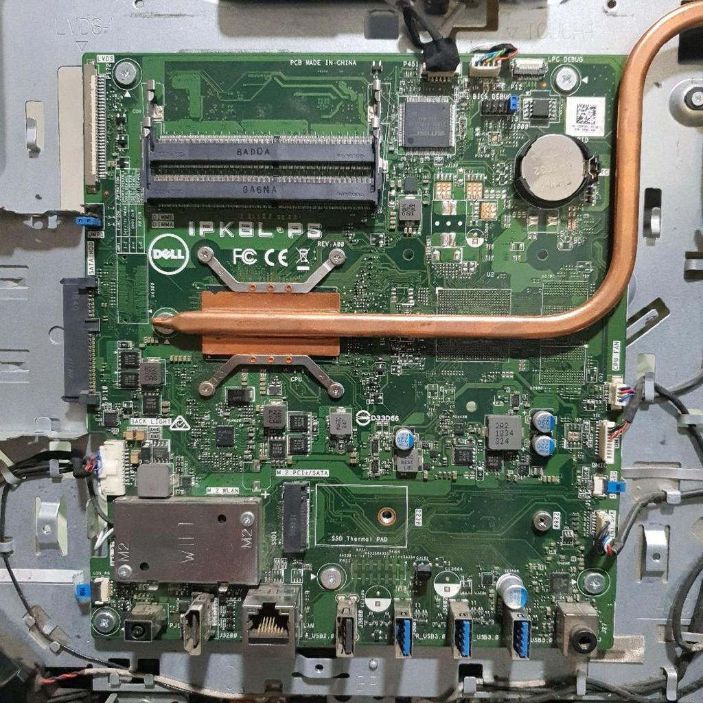 motherboard mobo pc aio all in one dell inspiron 3277 22 inch core i5 gen 7 normal garansi ya