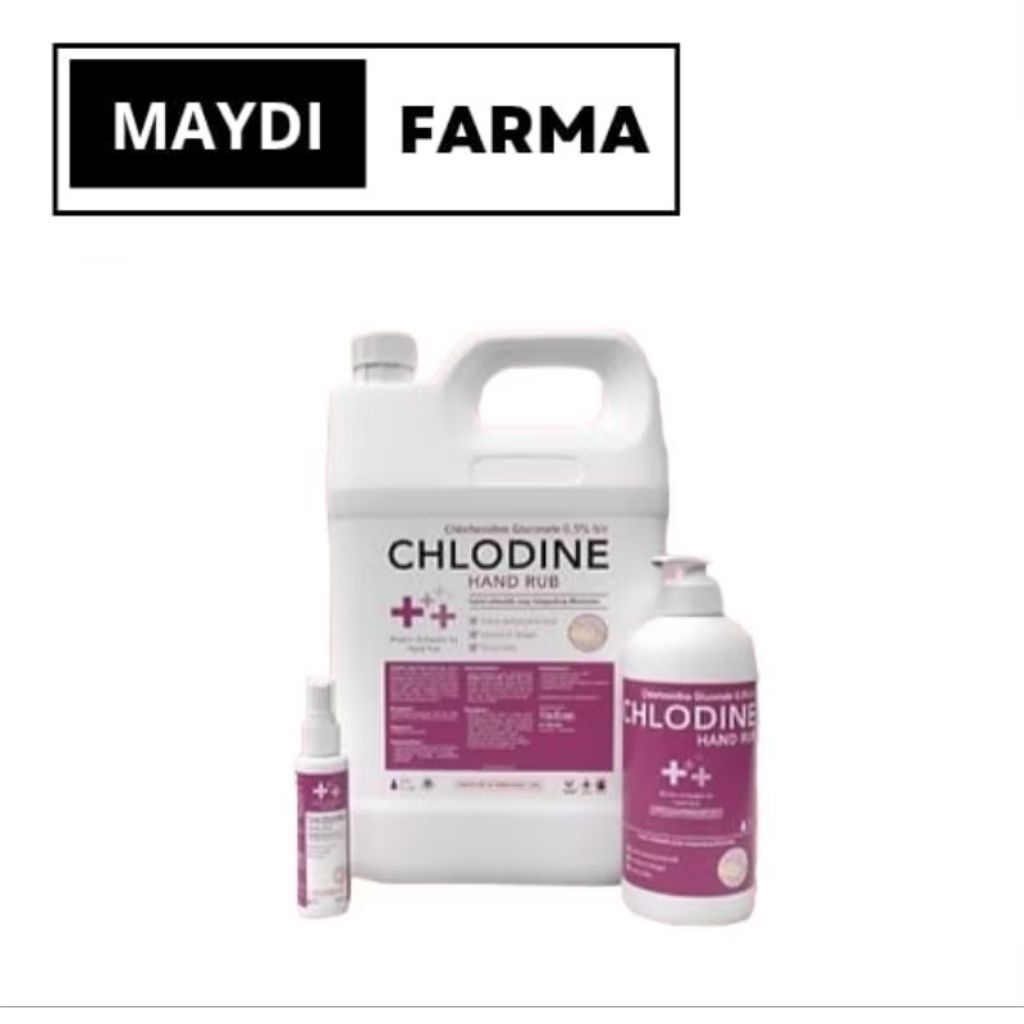 CHLODINE HAND RUB/HANDSANITIZER DENGAN MOISTURIZER/LEMBUT DI TANGAN