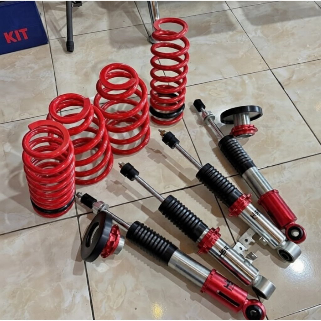 coilover mobil innova diesel coilover hsr red full set depan belakang