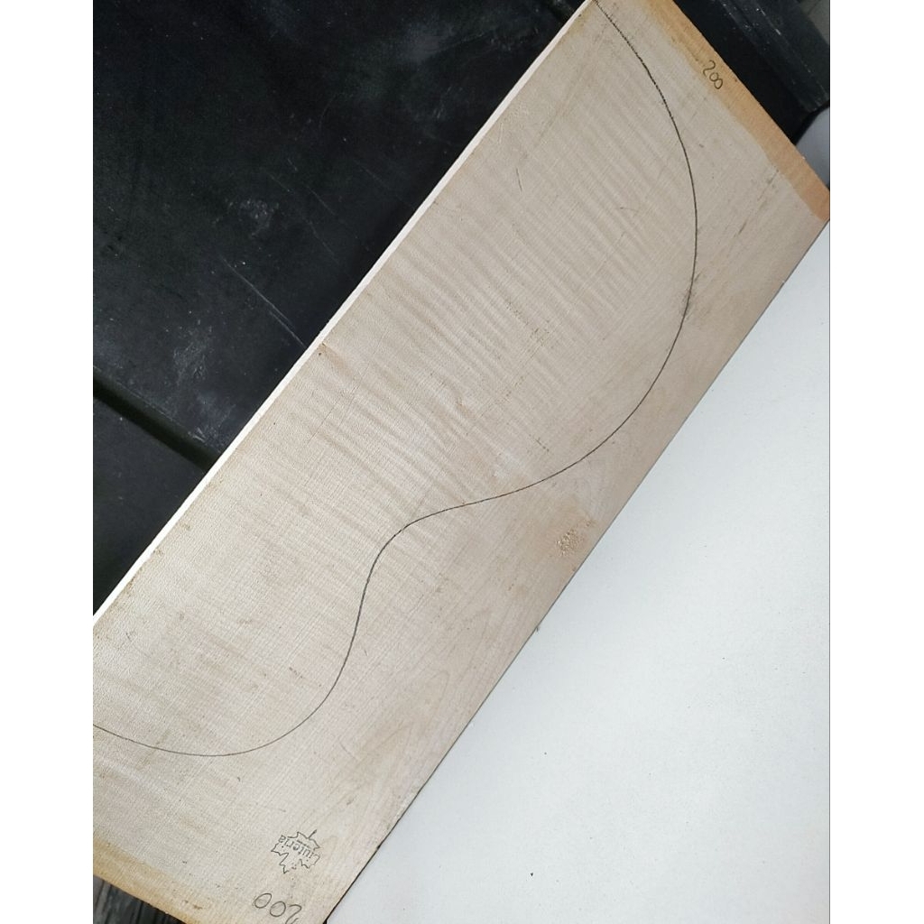 Kayu Bahan Top body gitar bass Flame maple canadian