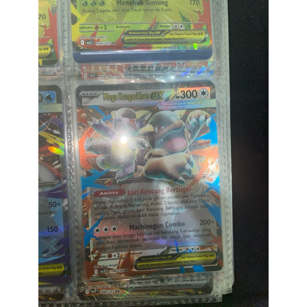 Mega Kangaskhan ex Pokemon RR 104/126 Indonesia