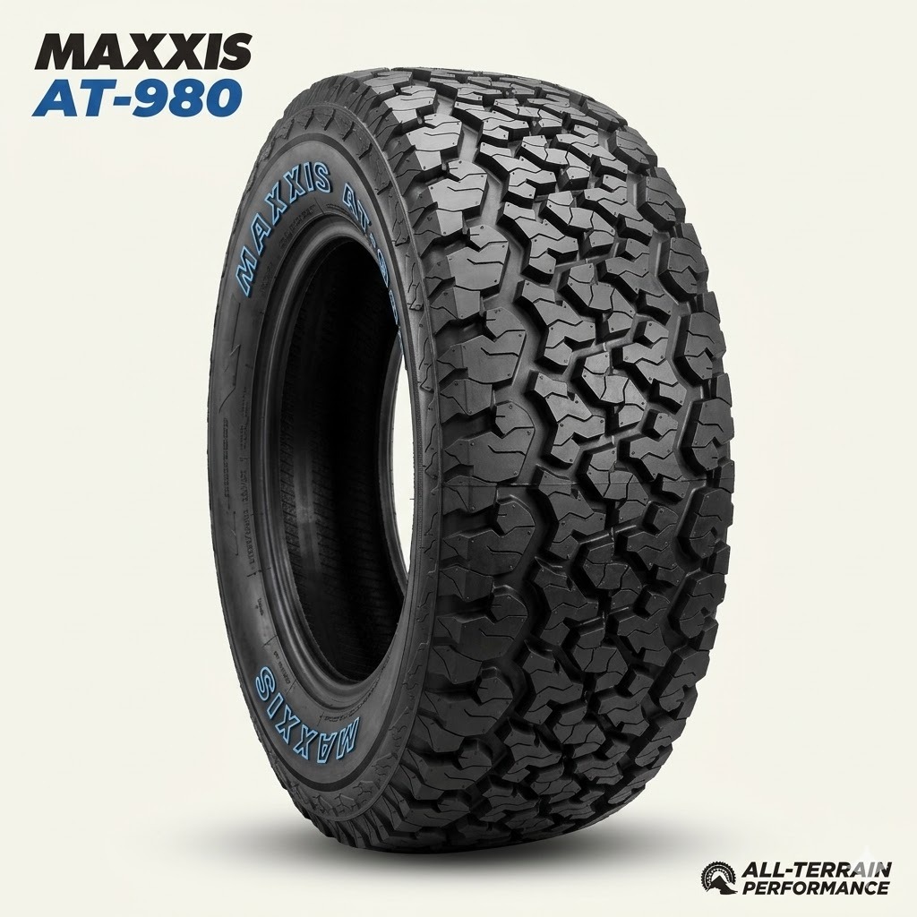 BAN MOBIL SEMI KASAR MERK MAXXIS AT 980 UKURAN 30 9,5 R15 BAN OFFROAD A/T RING 15 JIMNY KATANA