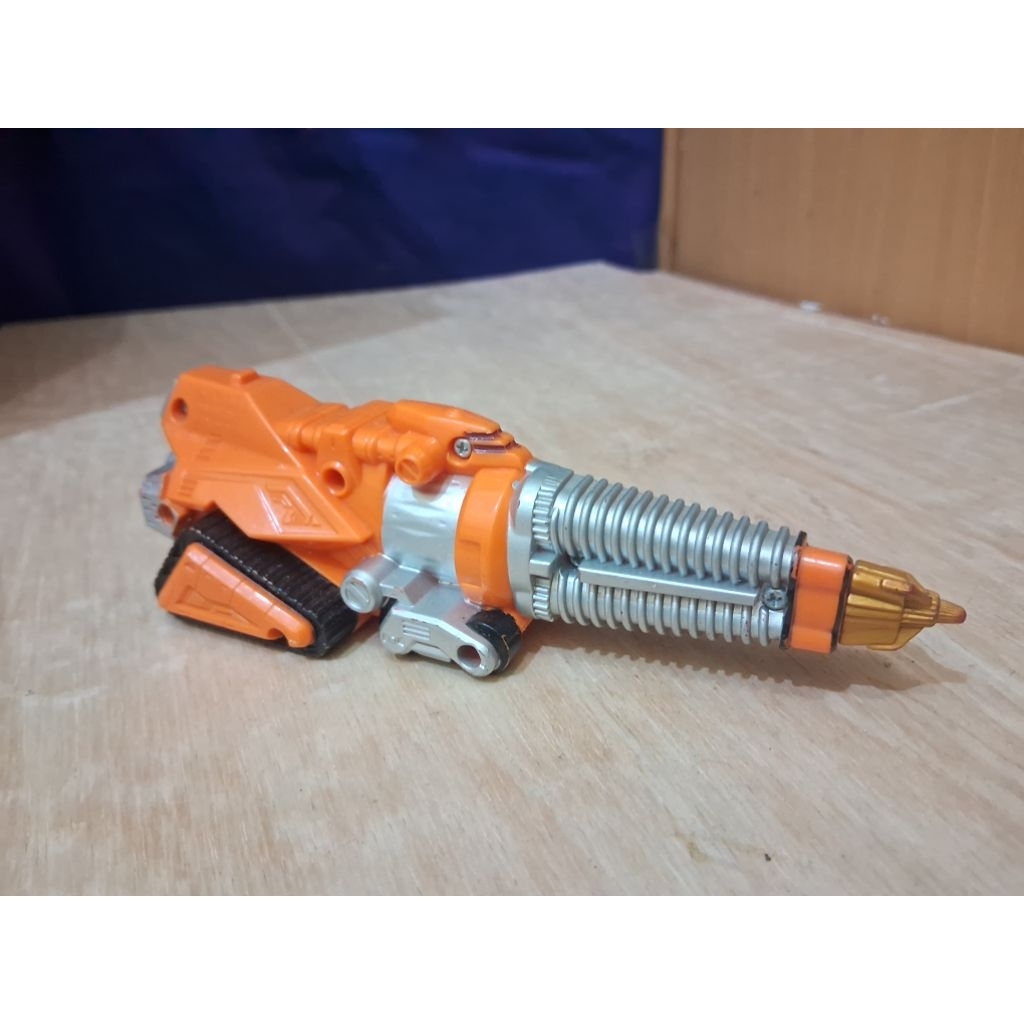 Mainan Figure Part Zord Power Rangers Overdrive BANDAI Gogo Drill Boukenger Orange