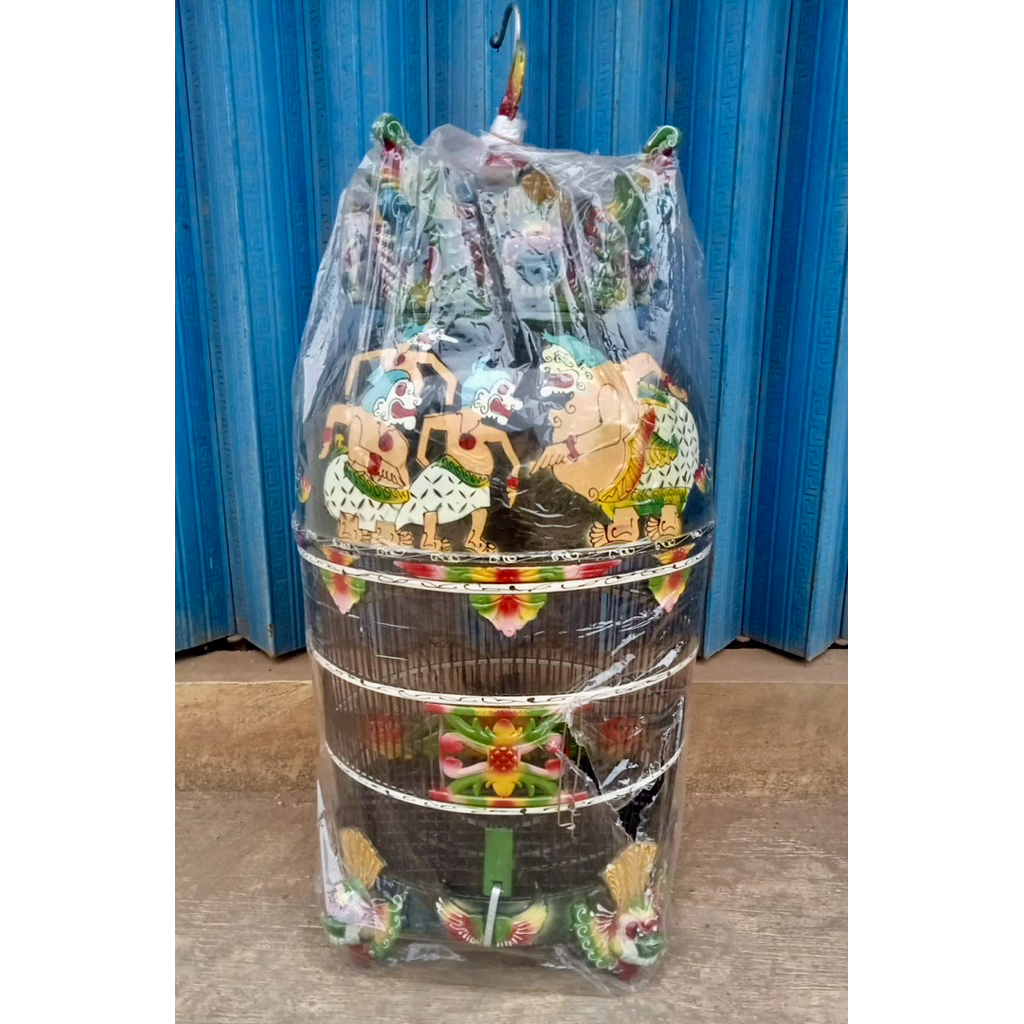 sangkar perkutut fiber barong ruji bambu