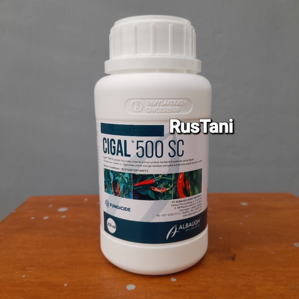 fungisida CIGAL 500SC 250ML Bahan aktif : Tebuconazole 125g/l + Klorotalonil 375g/l