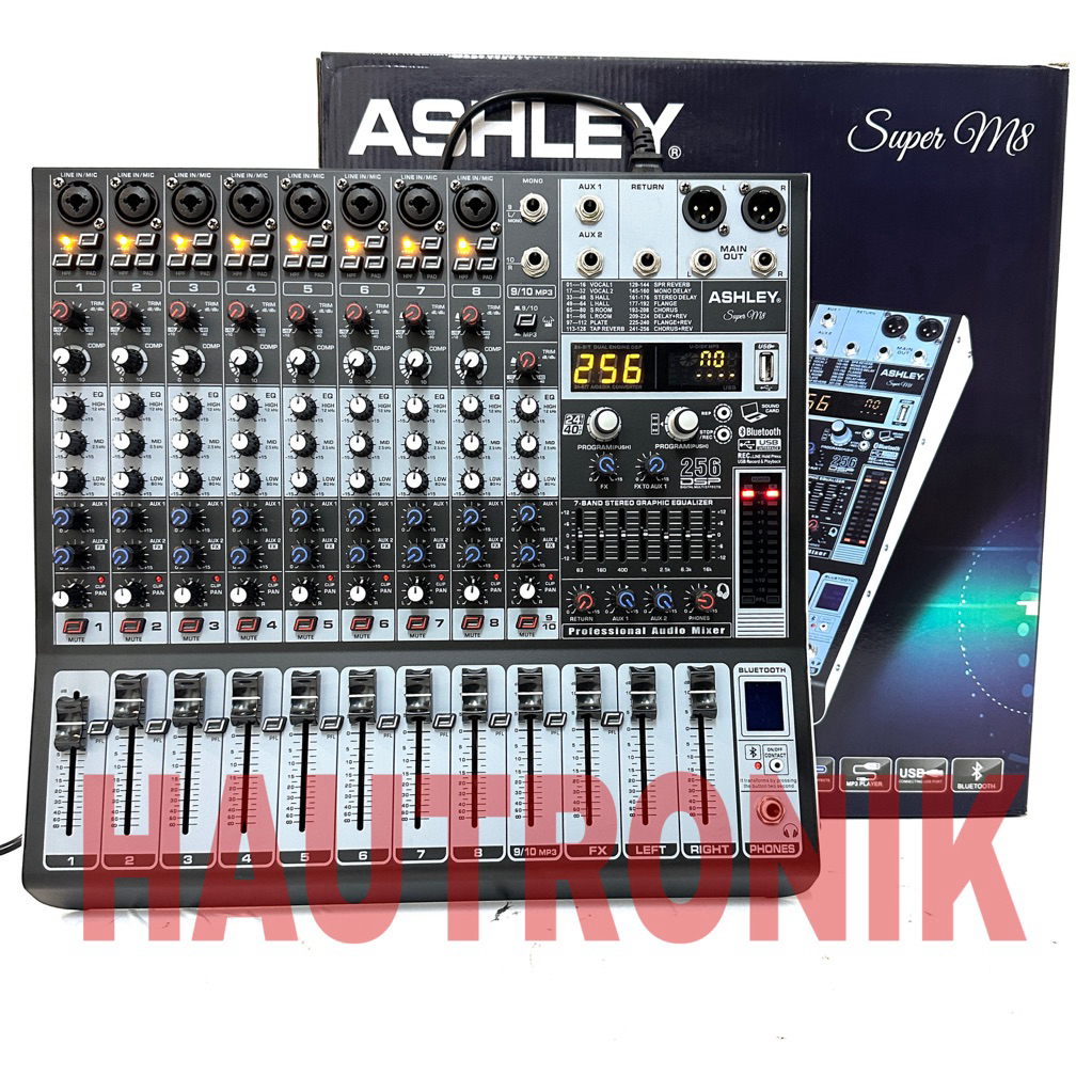 Mixer Audio Ashley Super M8 8channel Compressor Original Mixer Ashley superm8 Mixing 8 the best Pali