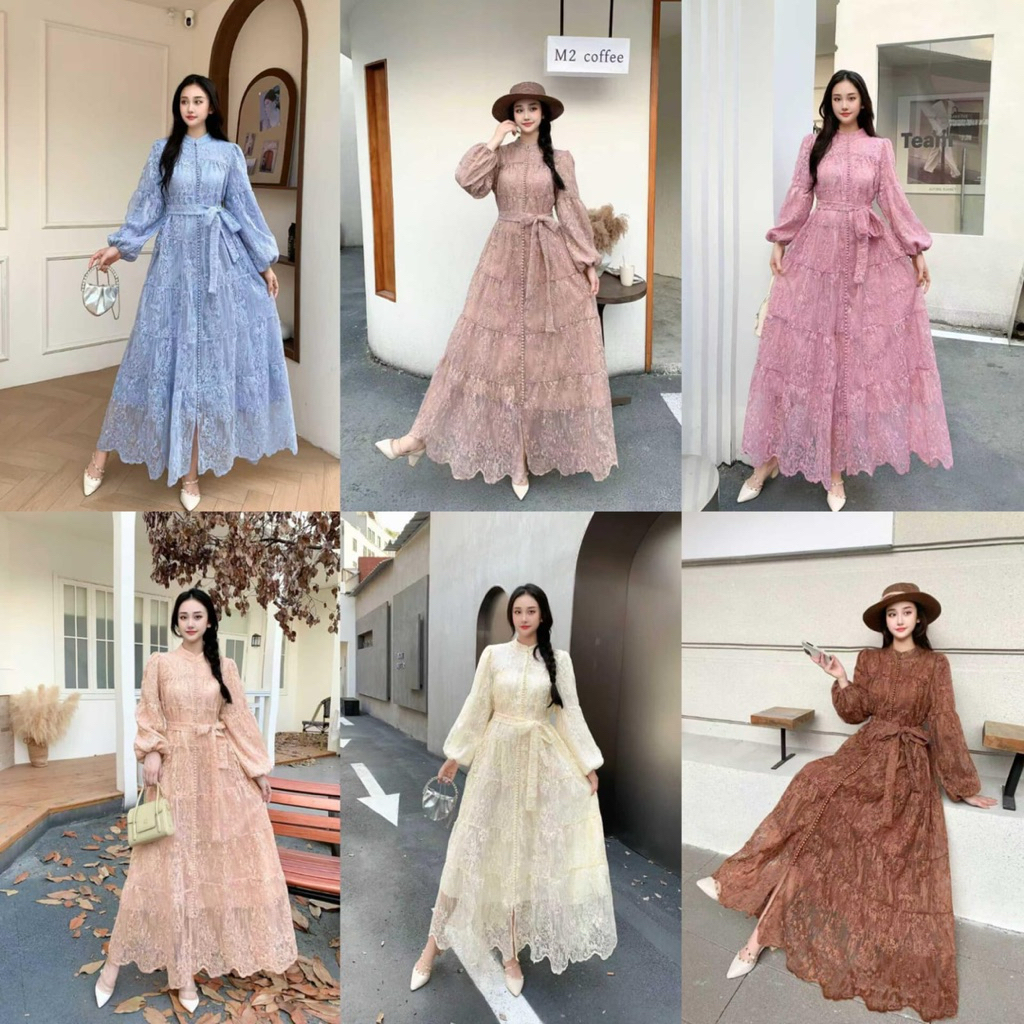 dress Brokat  bangkok import ter best seller