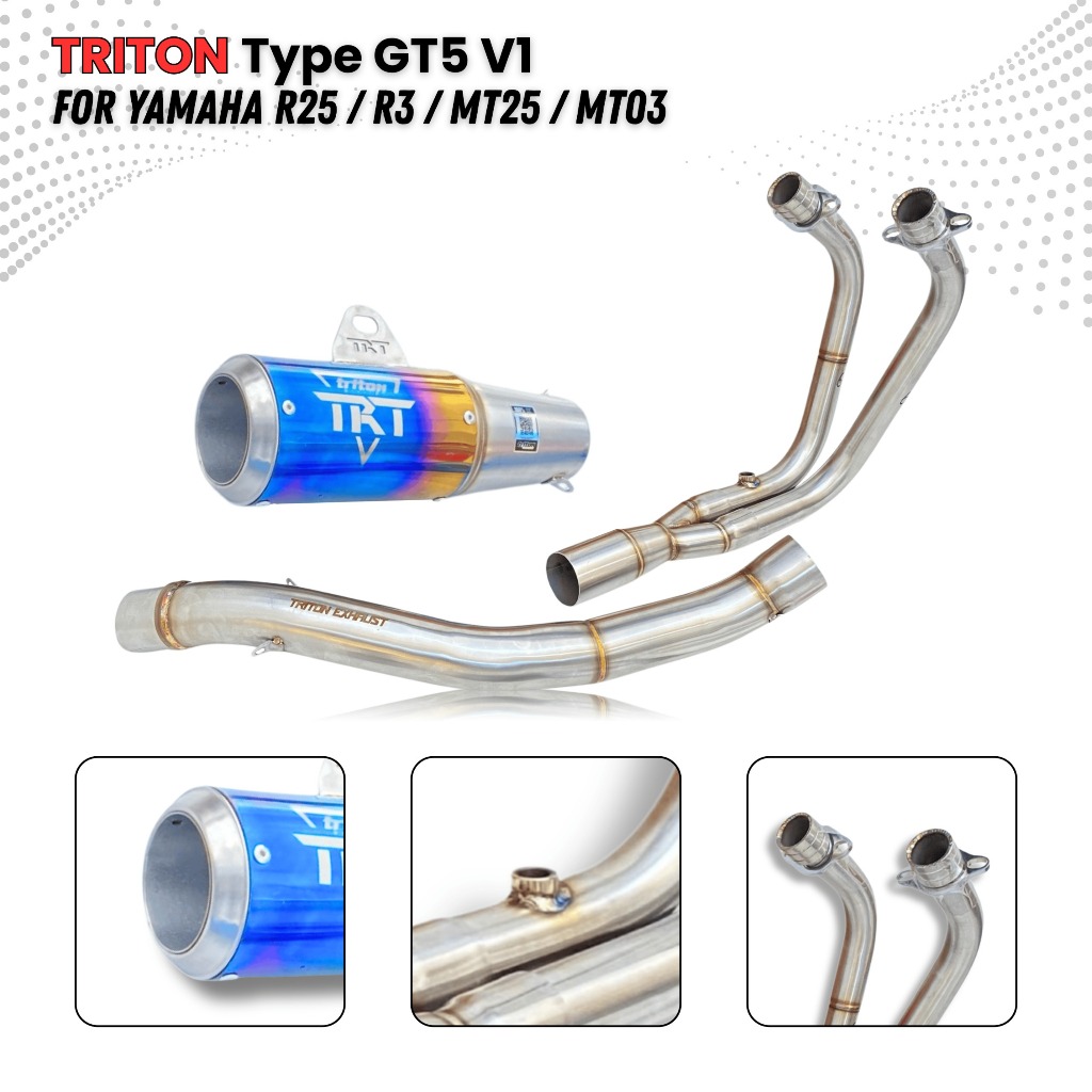 KNALPOT TRITON EXHAUST HONDA CRB 250 RR FULL SYSTEM