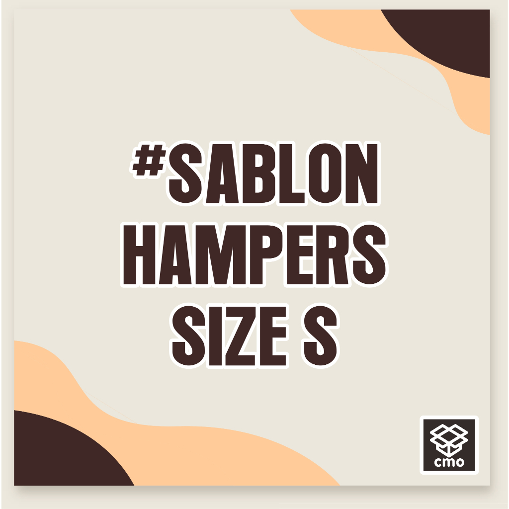 Custom Sablon box Hampers Size (S) + SABLON 1 WARNA | custom desain | custom sablon | Bebas Desain |
