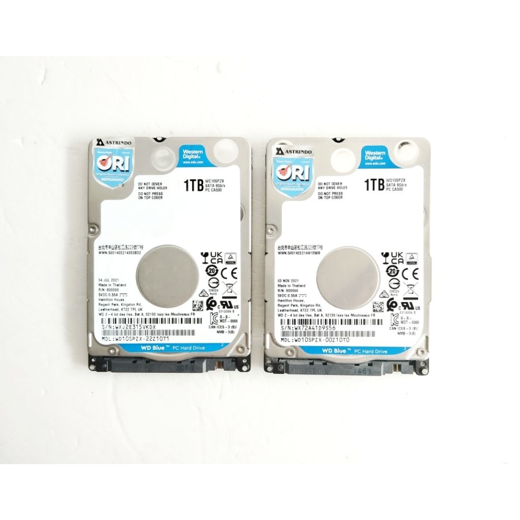 Harddisk HDD Laptop 2.5" WD Blue 1TB SATA3