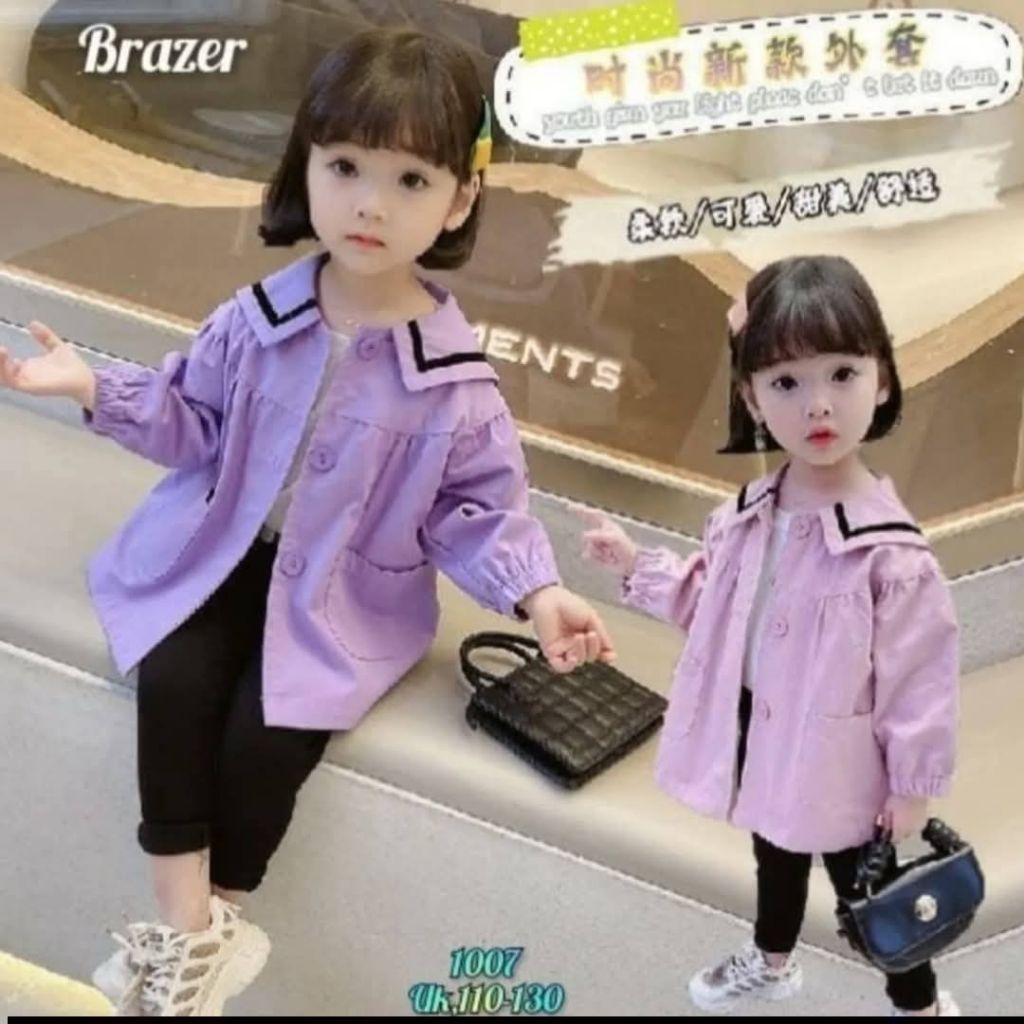 coat anak perempuan import  1007