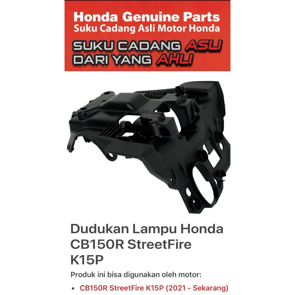 61311K15710 Dudukan Lampu Honda CB150R StreetFire K15P