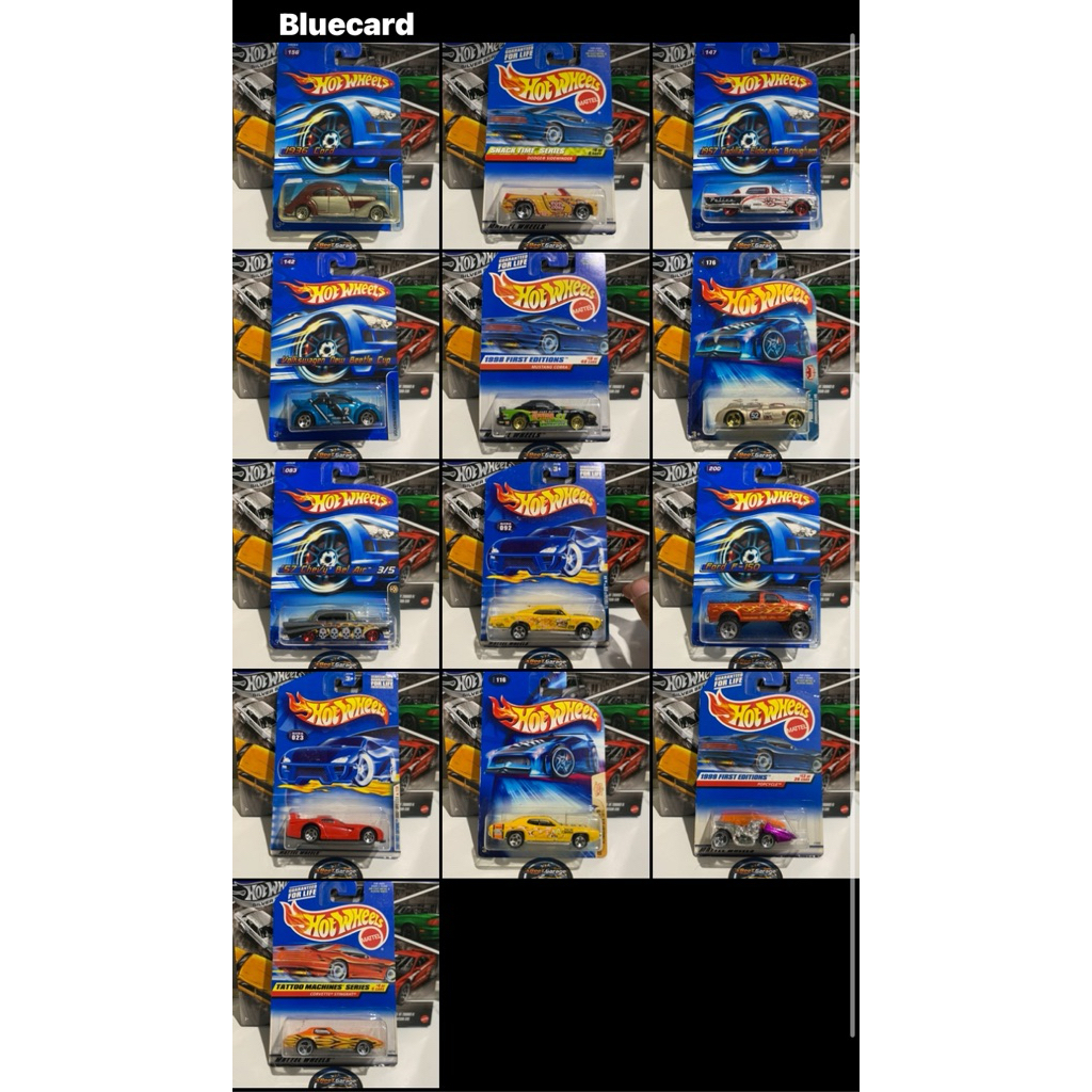 Hotwheels Blue card