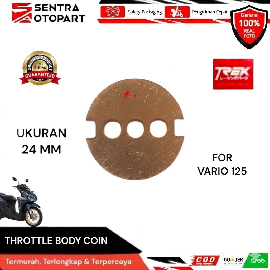 coin koin throttle body vario 125 supra x 125 fi blade 125 fi injeksi 24MM original