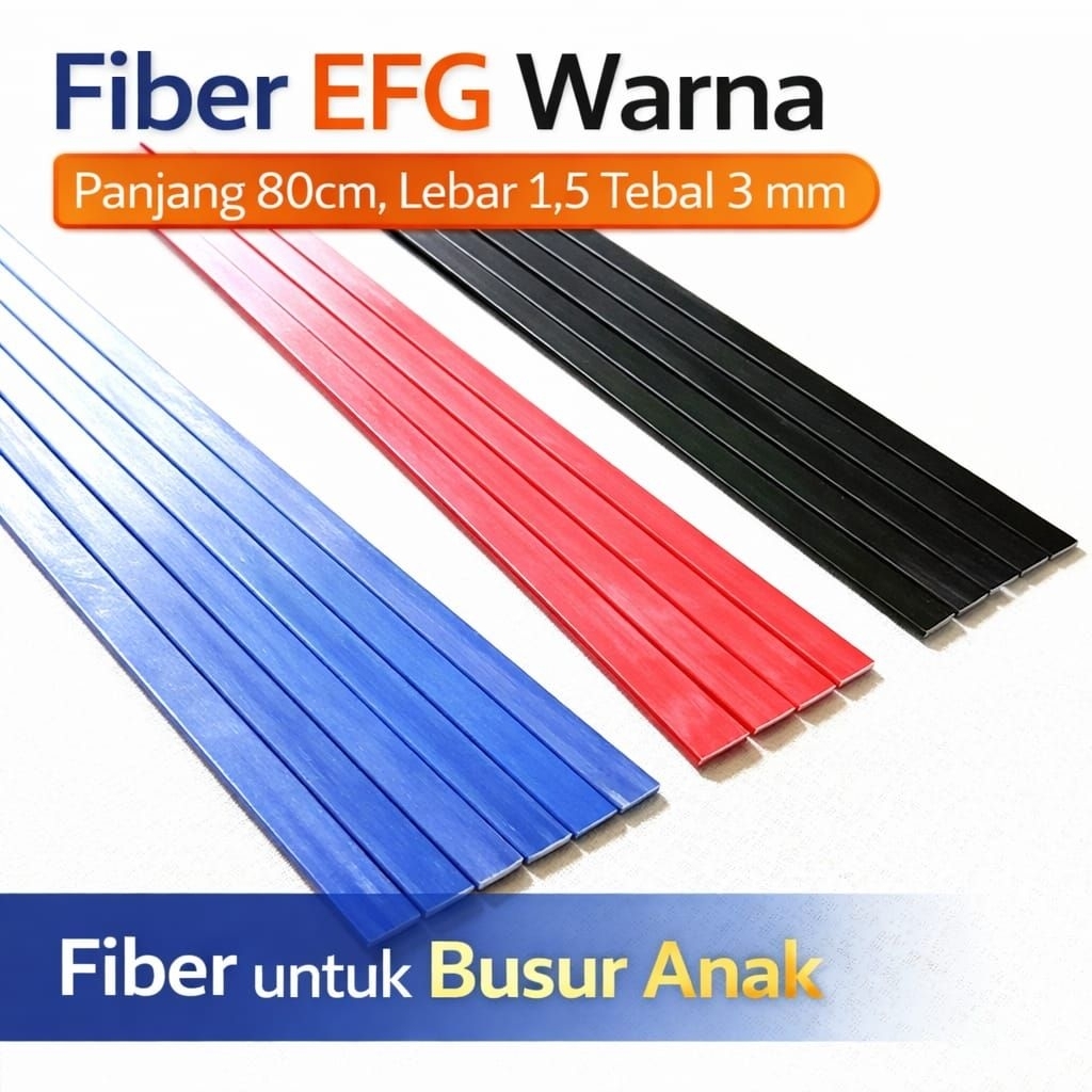 Fiber Efg Warna Untuk Bahan Busur Anak / Pcs