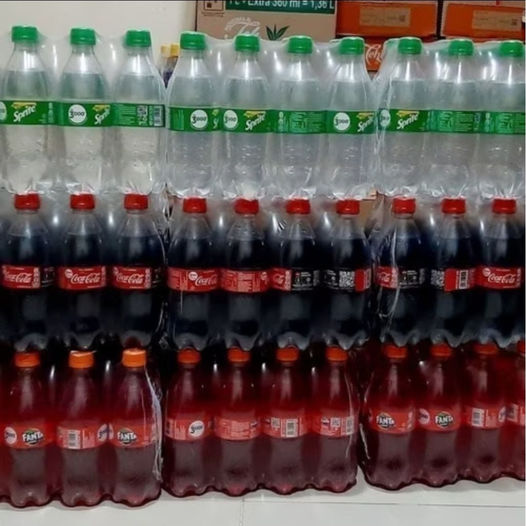 12 Botol Minuman Kekinian 250ml - Cocacola, Fanta, Sprite