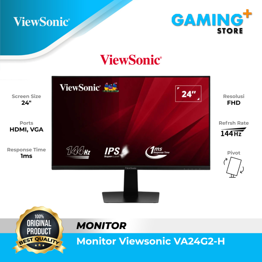 Monitor Viewsonic Monitor 24" VA24G2-H 144Hz