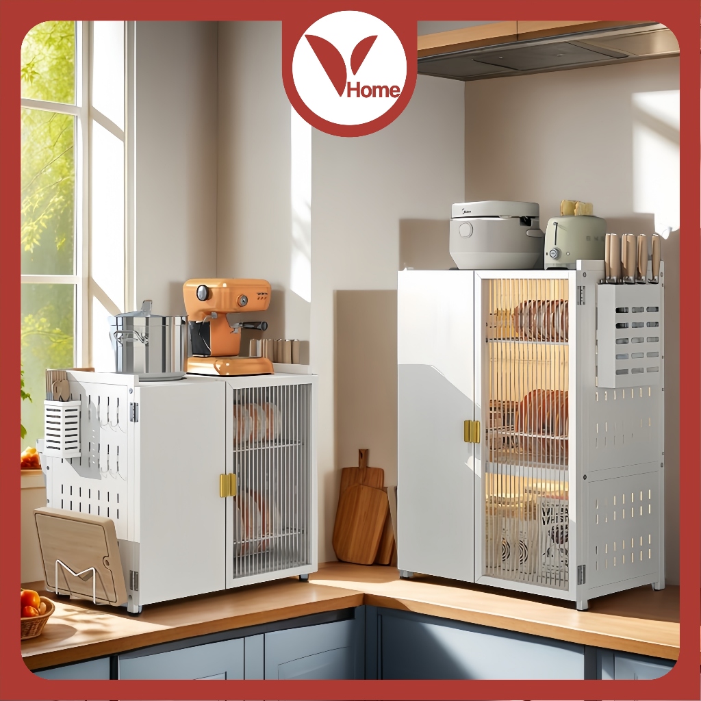 Vhome Rak Piring Tertutup Rak Cuci Piring Rak Piring Stainless Pengering Piring Stainless Rak Dapur 