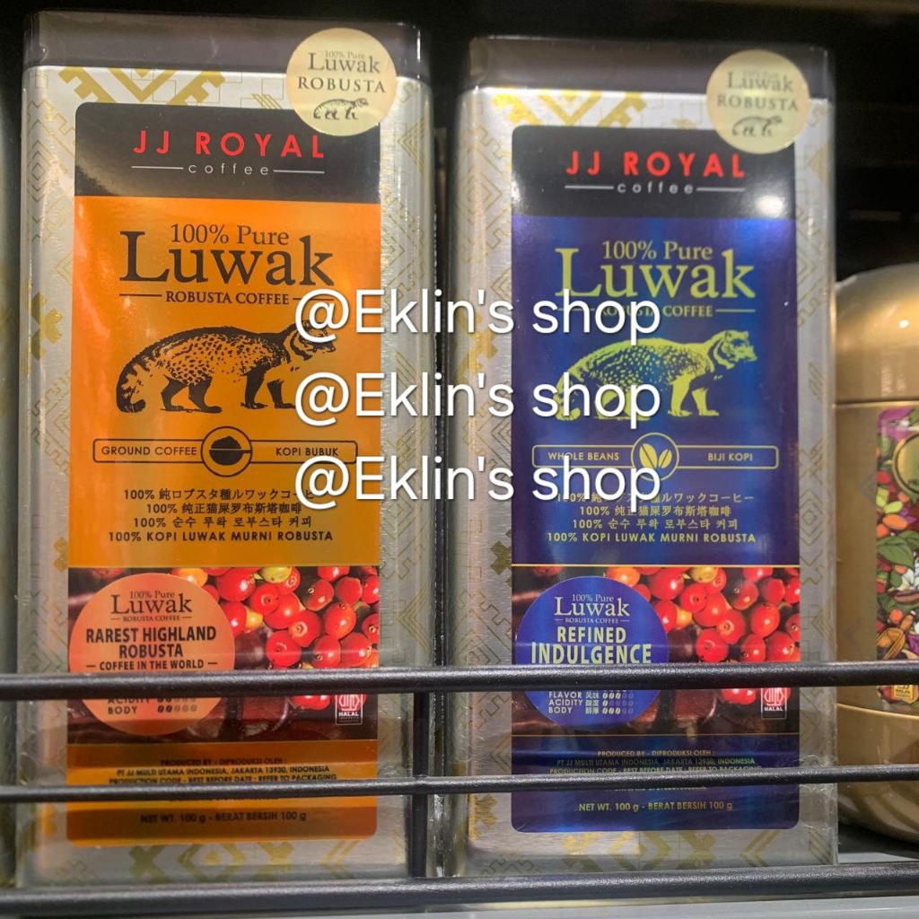 JJ Royal Kopi Luwak 100% Pure Luwak Robusta | Kopi Terbaik di Dunia |JJ Royal Coffee