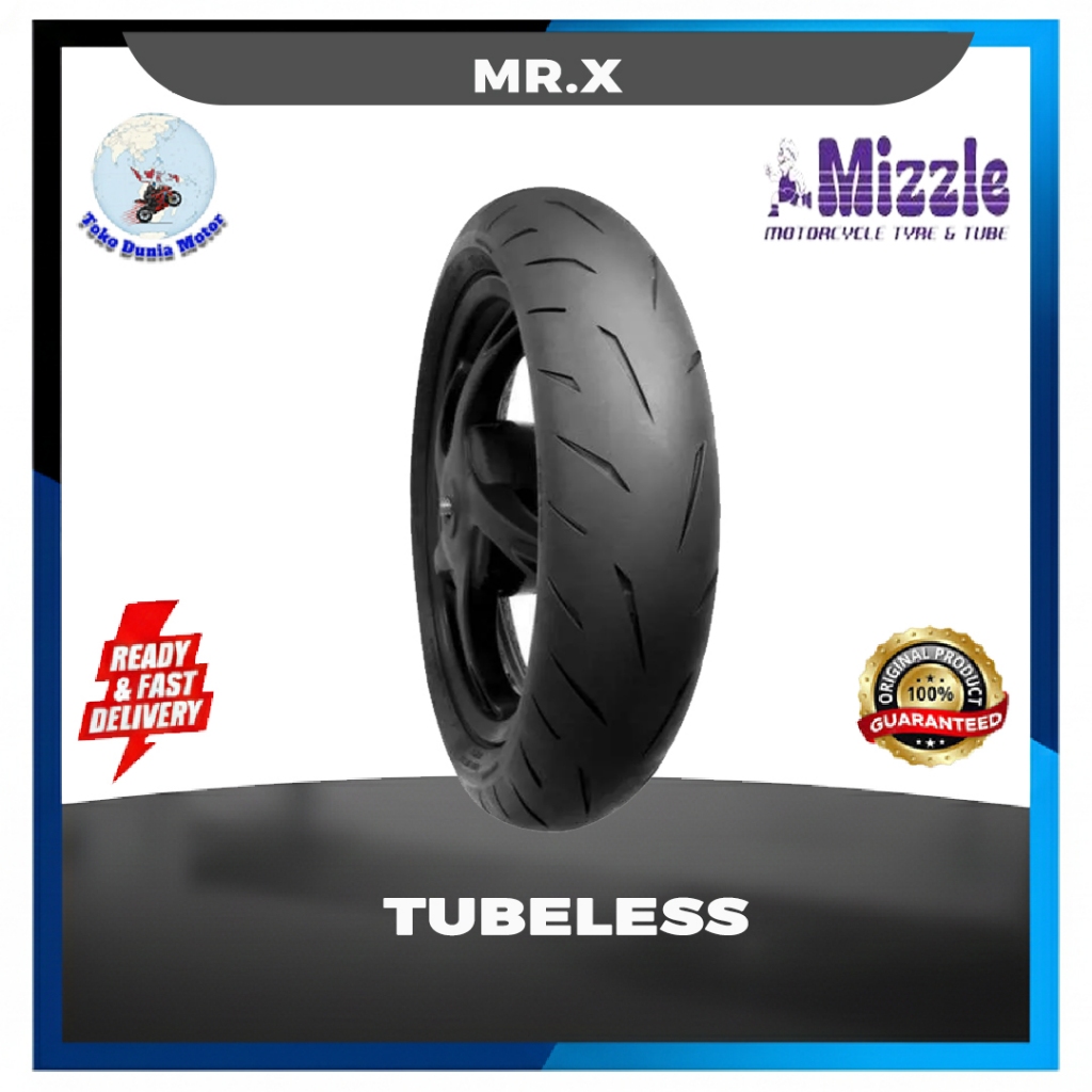 Ban Mizzle MR-X 90/80-14 Ban MR X Soft Compound Tubeless