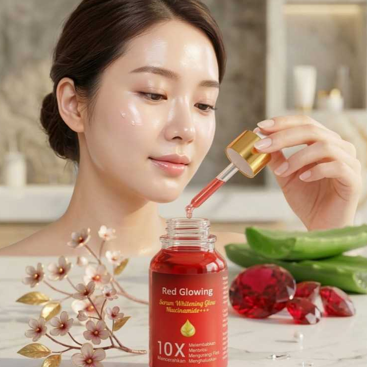 SERUM RED GLOWING WHITENING BIKIN KINCLONG