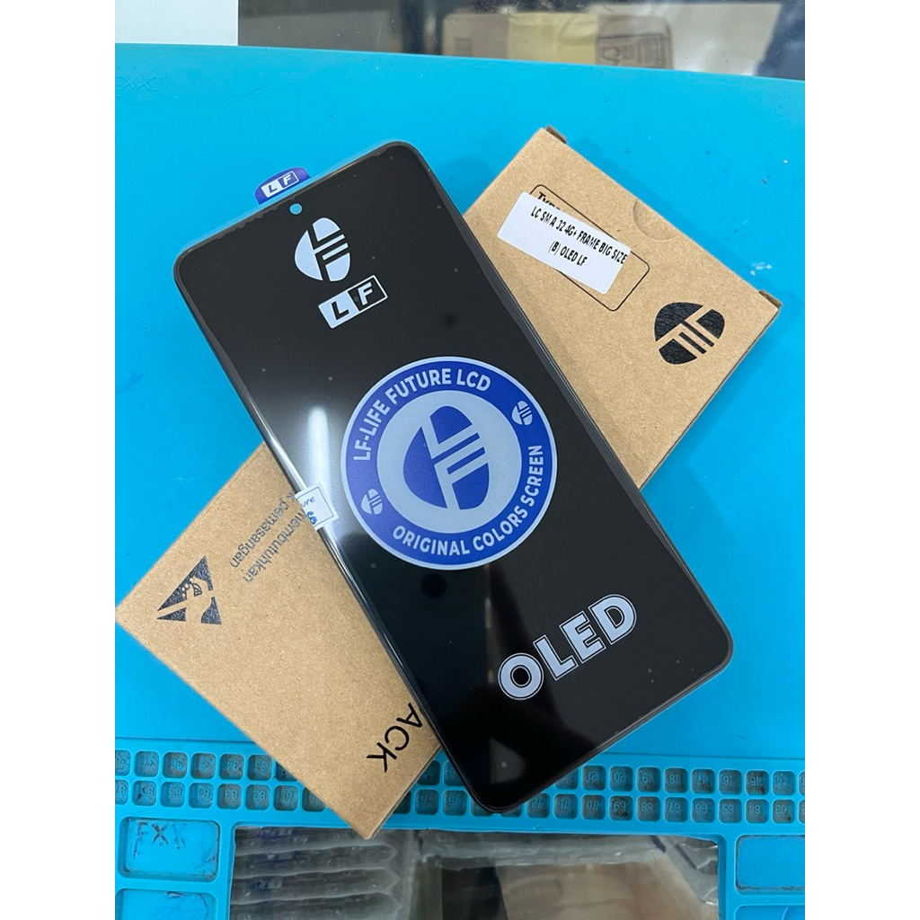 LCD LF OLED + FRAME SAMSUNG A32 4G / A325 / A325F | Lcd + Ts + Frame OLED A32 4G ORI SIZE OLED LIFE 