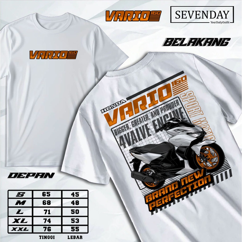 T-shirt Kaos Honda Vario 160 - Baju Kaos Distro Honda Vario 160 Terbaru Baju Distro Pria Terbaru_kao