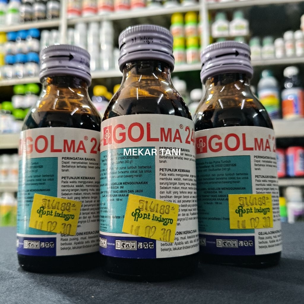 Golma 240 EC - 100ml Herbisida PraTumbuh Untuk Biji Rumput agar tidak Tumbuh