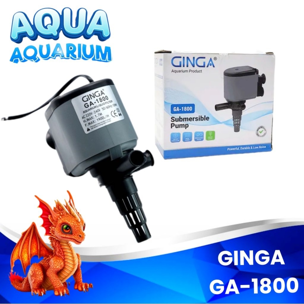 POMPA AQUARIUM GINGA GA 1800 POWER HEAD AQUARIUM 1800