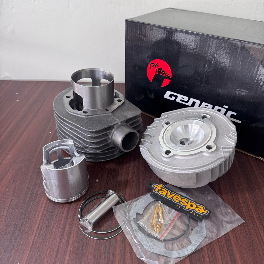 Blok Cylinder Head Set Generic 177cc Vespa Largeframe Super Sprint PX Excel Dll