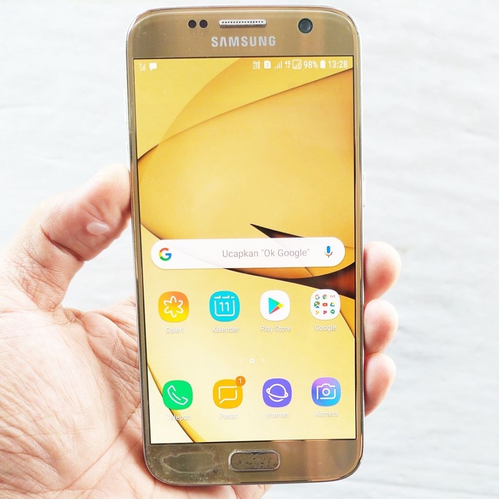Handphone Hp Samsung Galaxy S7 Second 4/32 NFC Bekas Original