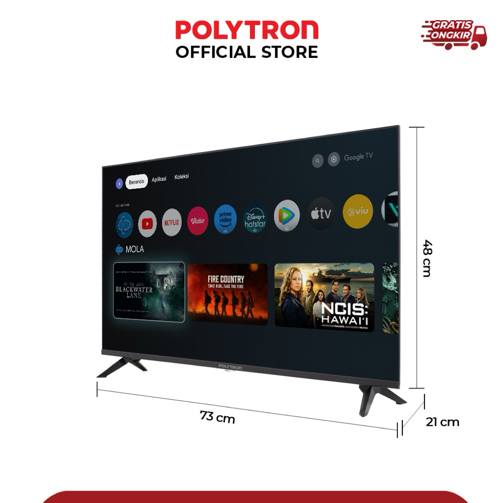 TV LED Polytron 40 Inch Smart TV Full HD