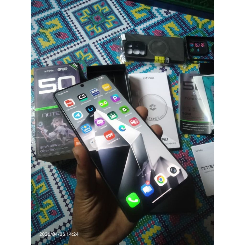 hp infinix not 50 pro 8/256 second rasa baru masih garansi