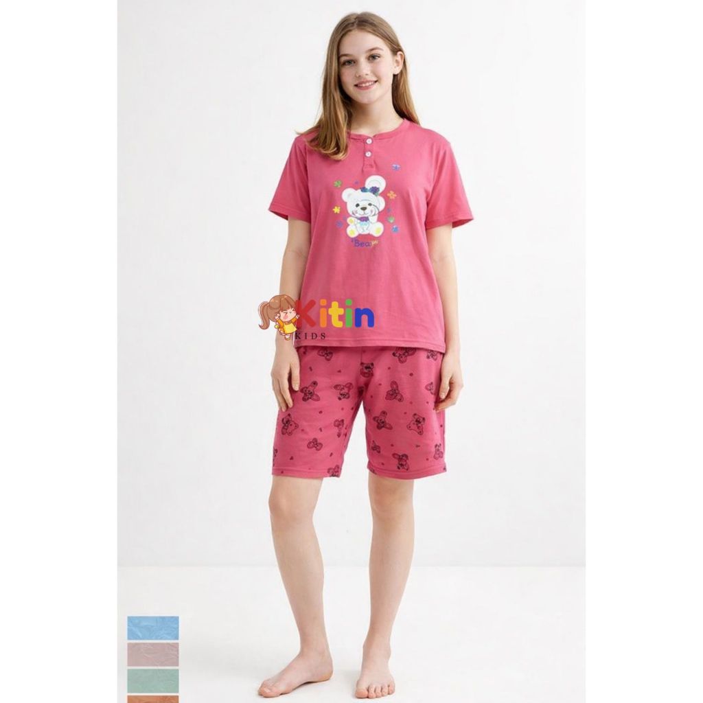 KA - SETELAN BAJU MAIN DAN HARIAN ANAK CEWEK/PEREMPUAN APLIKASI BORDIR SABLON KANTONG UKURAN ANAK AB