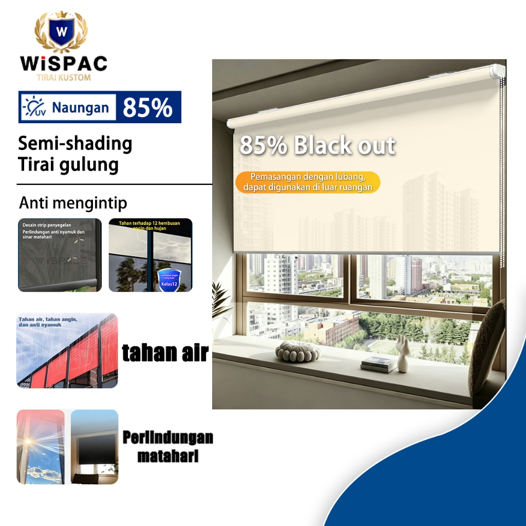 Gorden Jendela Aesthetic Panjang Tirai Jendela Aesthetic Tirai Jendela Aesthetic Roller Blind Jendel