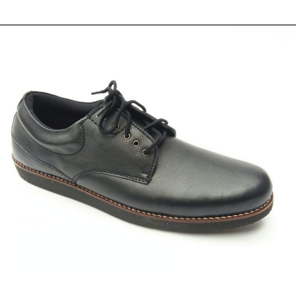 sepatu pria kulit formal boot kantor pdh