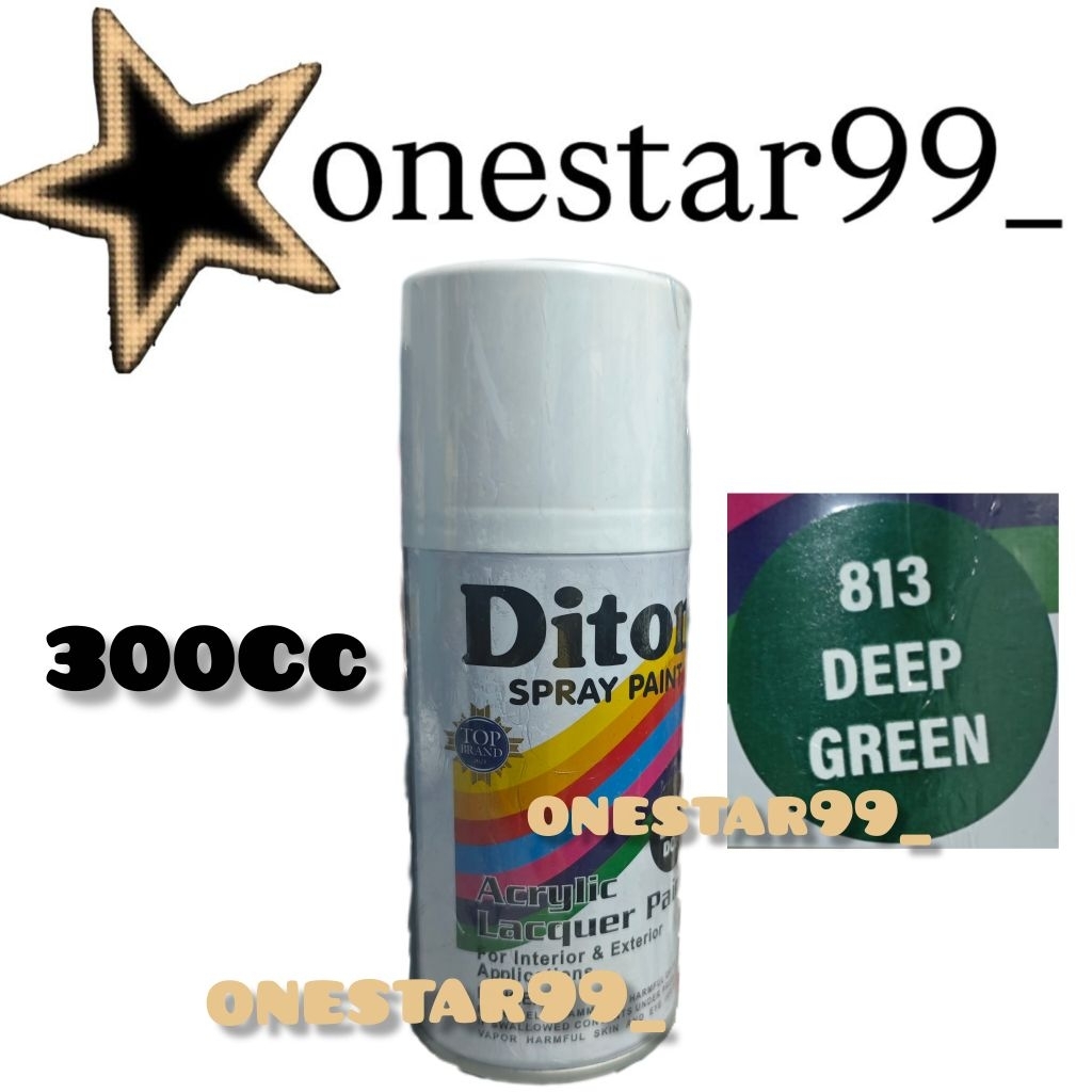 Pilok Pilox Pylox Cat Diton Deep Green 813 Hijau Tua Glossy Mengkilap Spray Paint 300cc