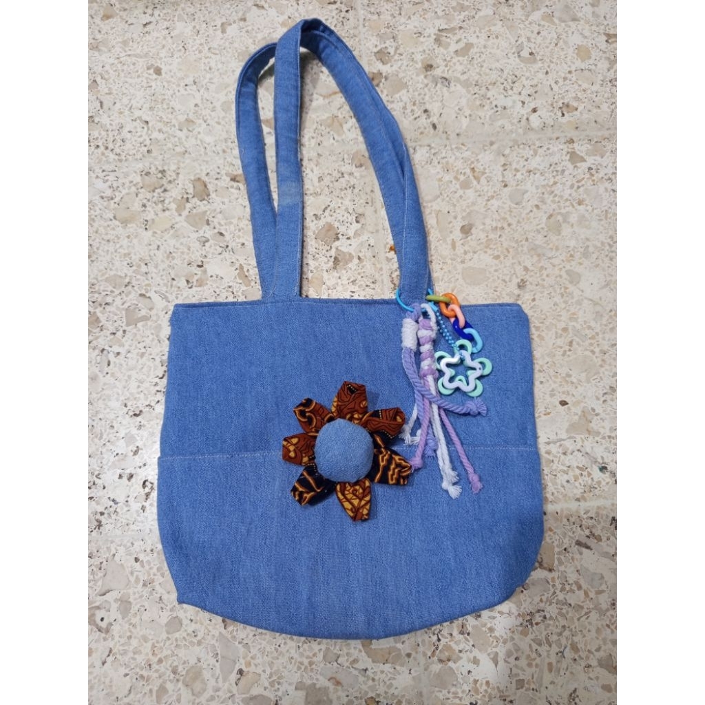 Custome Tas Bahu | Kain Perca | Kain Denim